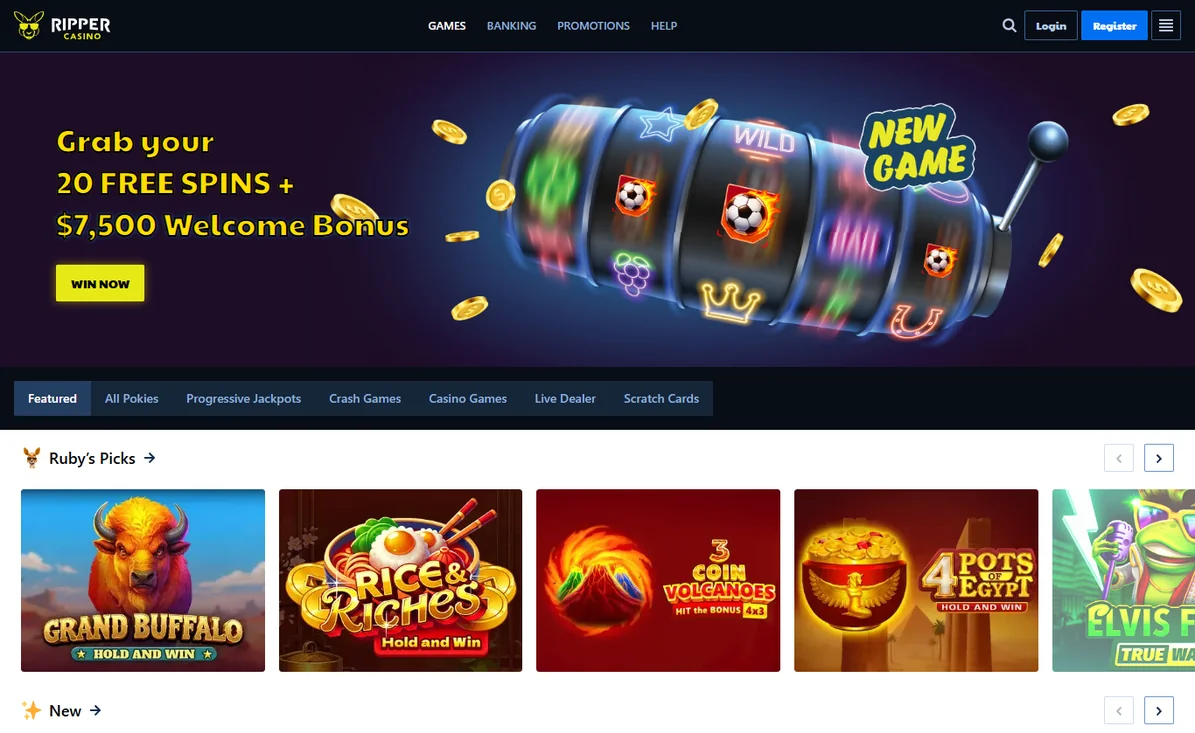Claim Ripper Casino bonus